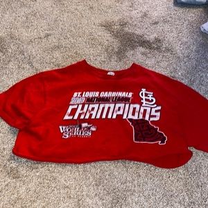 St. Louis cardinals cropped tshirt